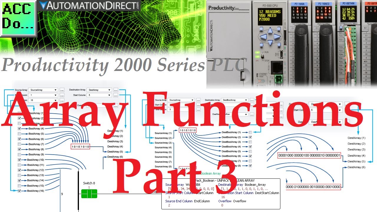 'Video thumbnail for Productivity 2000 PLC Array Functions Part 3'