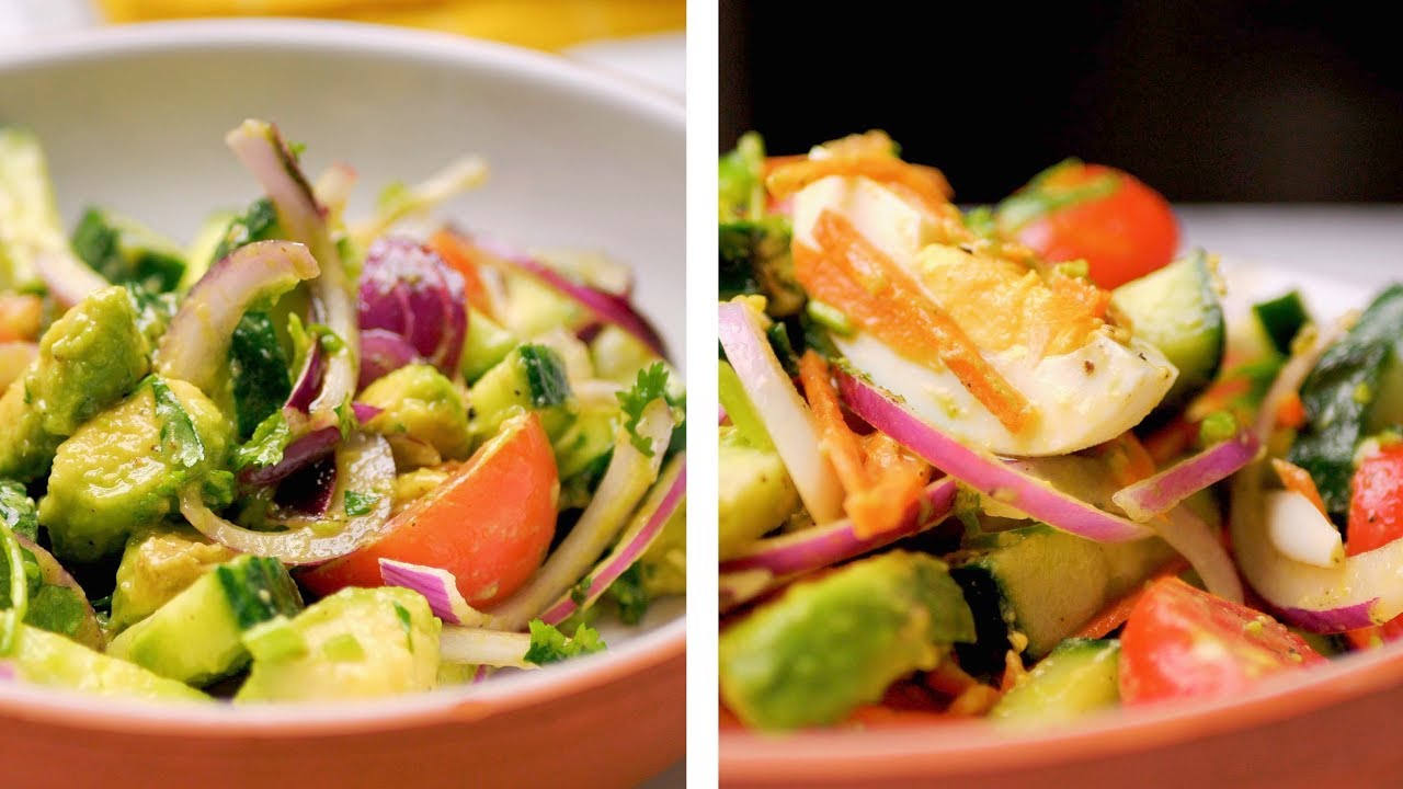 Video thumbnail for 2 Simple And Healthy Summer Salad