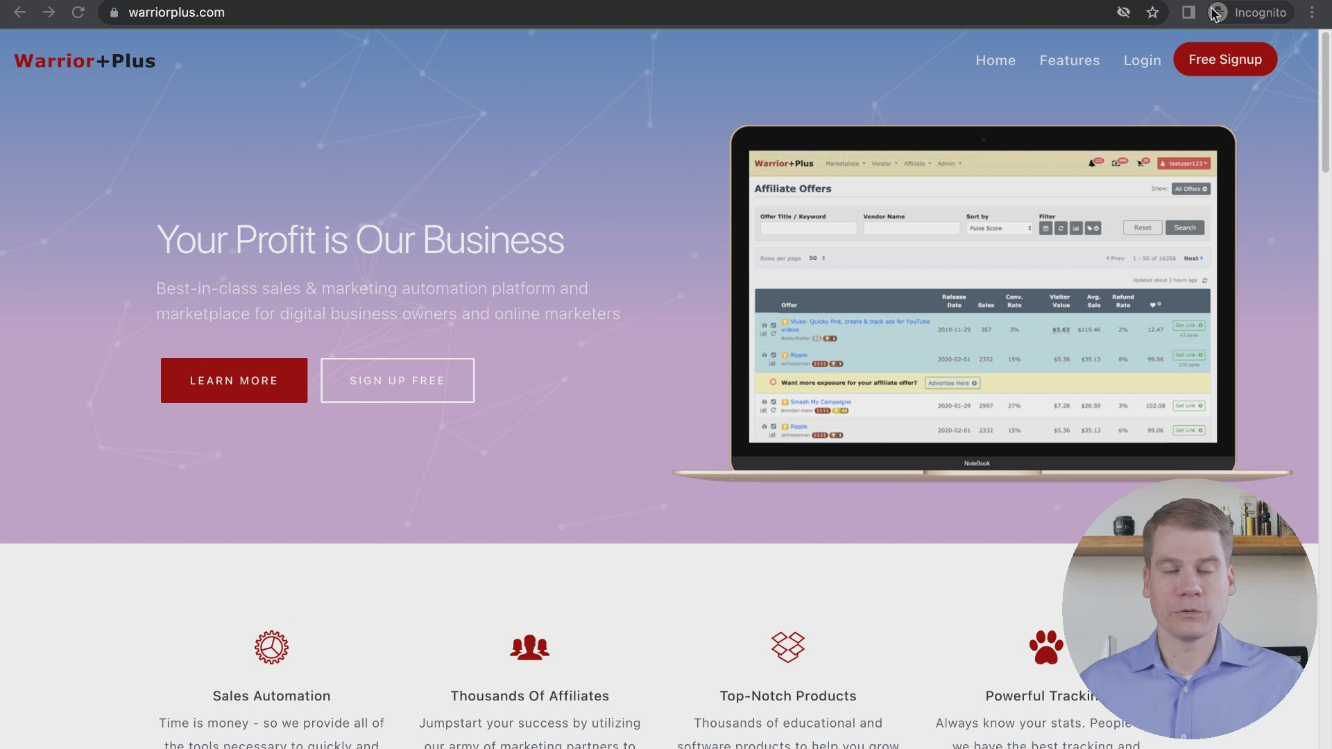 Video thumbnail for warriorplus.com free sign up