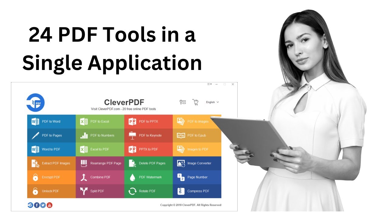 'Video thumbnail for 24 PDF Tools in a Single Application: CleverPDF'