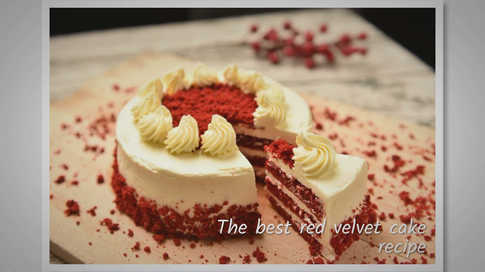 Video thumbnail for The best red velvet cake recipe