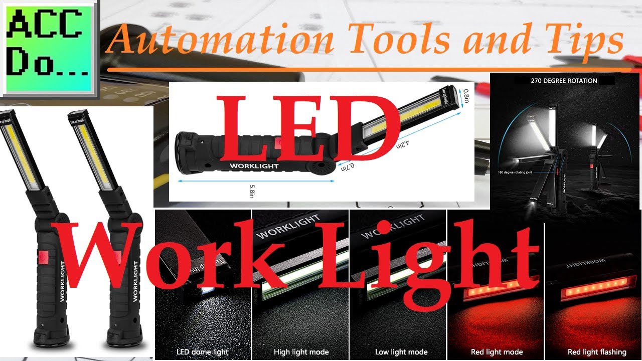 'Video thumbnail for Automation Tools - LED Work Light'