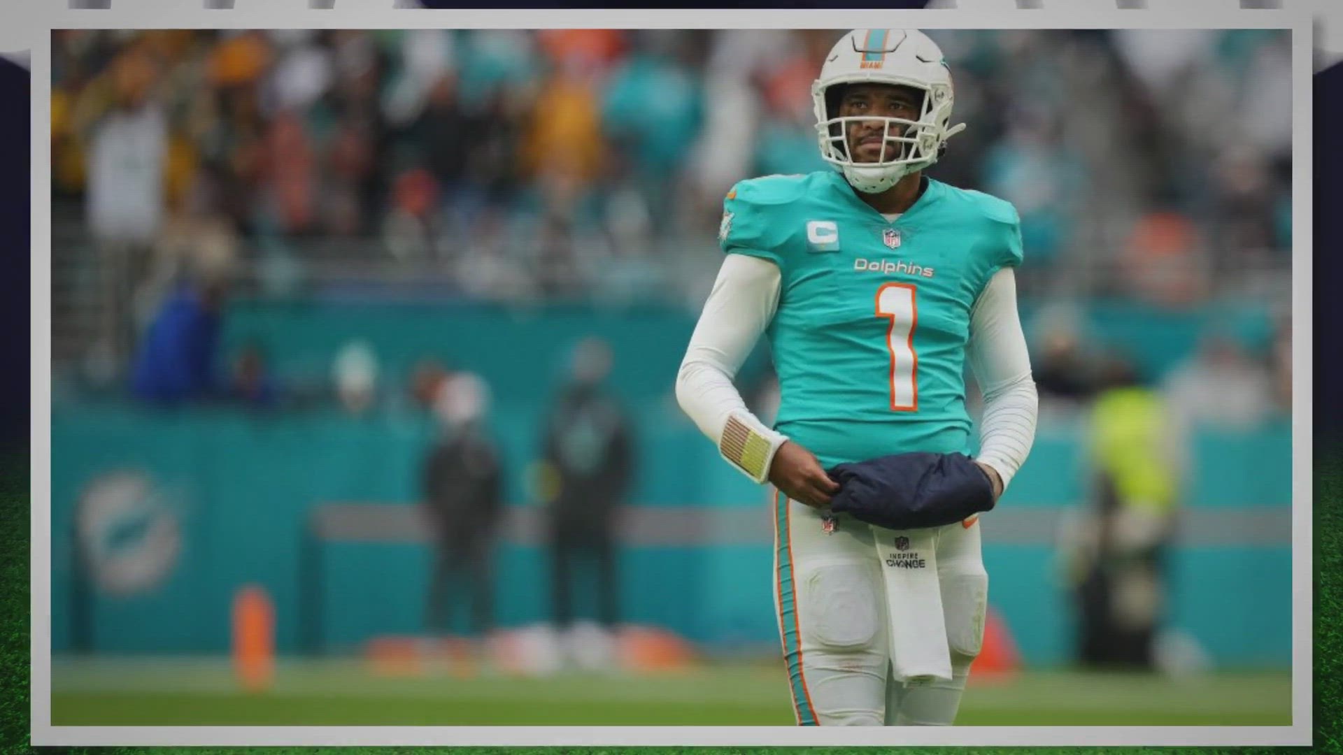 Video thumbnail for Dolphins QB Tagovailoa in concussion protocol once again - footballr.news