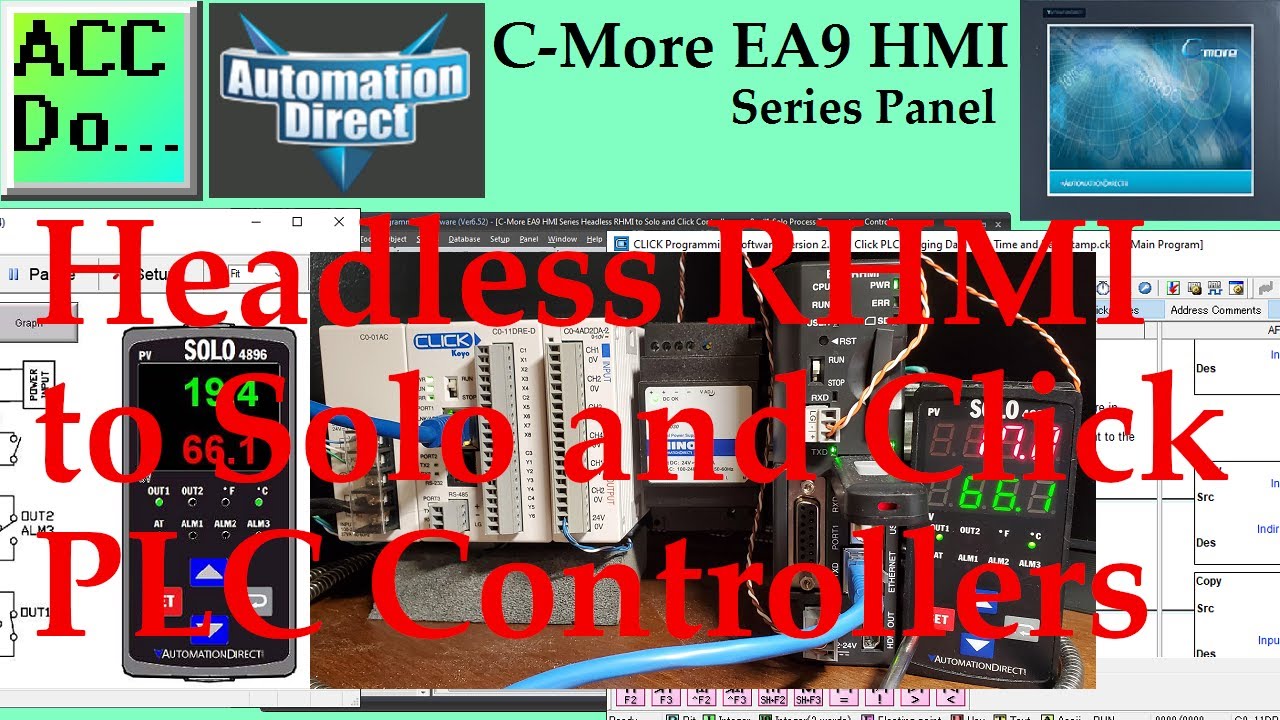 'Video thumbnail for C-More EA9 HMI Series to Solo and Click PLC Controllers'