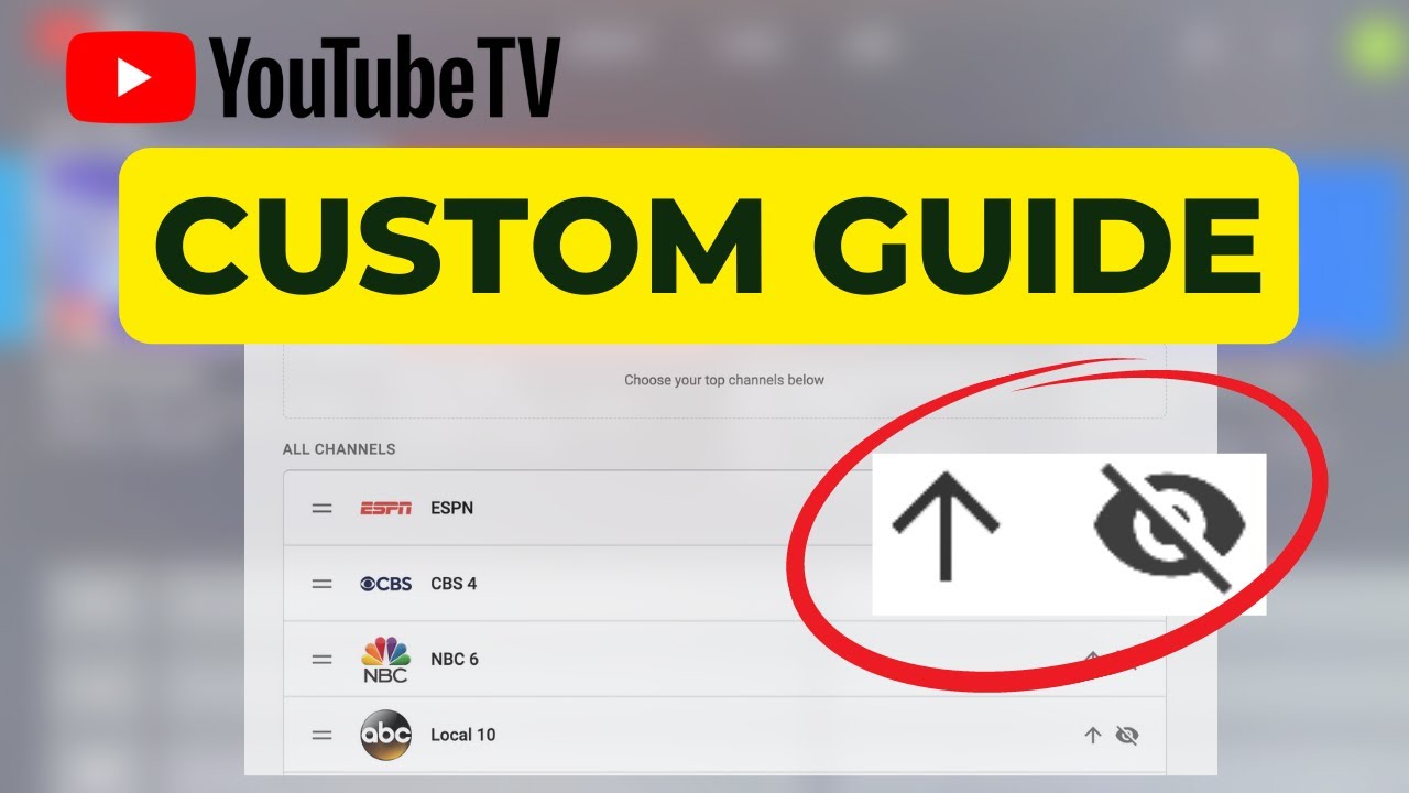 Video thumbnail for How to Customize YouTube TV’s Live Guide: New Way to Reorder and Hide Channels! (2023 UPDATE)