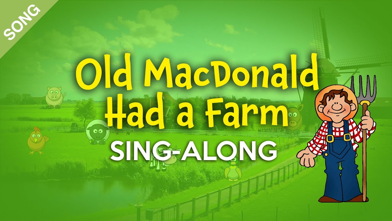 'Video thumbnail for Old MacDonald Had a Farm [SONG] | Nursery Rhyme Sing-Along with Lyrics'