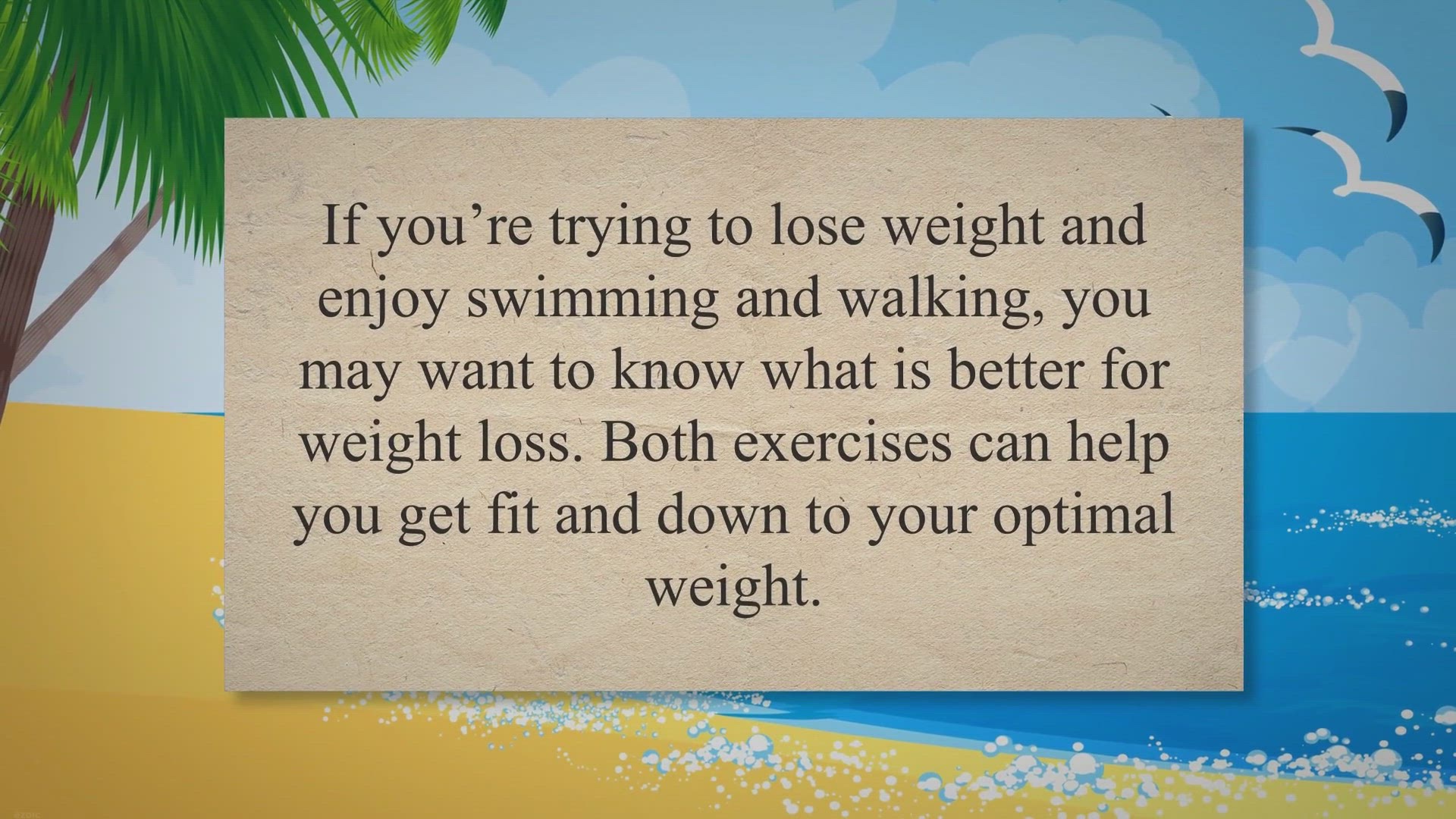 'Video thumbnail for Swimming Vs. Walking For Weight Loss'