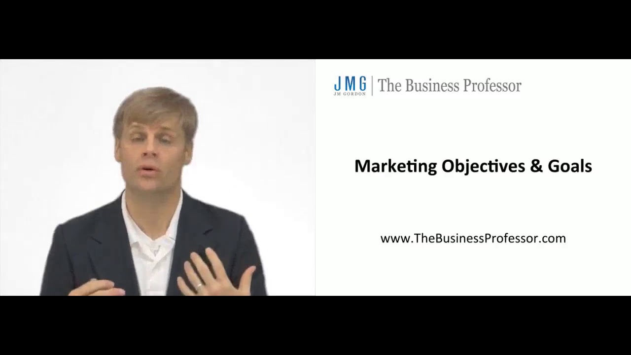 'Video thumbnail for Marketing Plan Goals and Objectives Section'