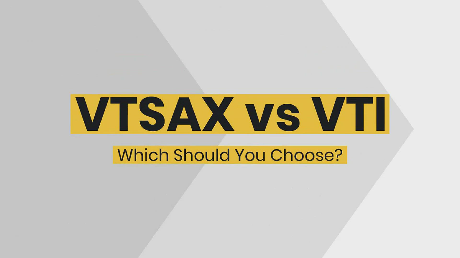 'Video thumbnail for VTSAX vs VTI'