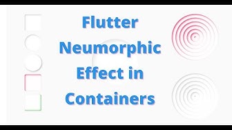 'Video thumbnail for Flutter Tutorial: Attractive Flutter Neumorphic Design-Neumporphism'