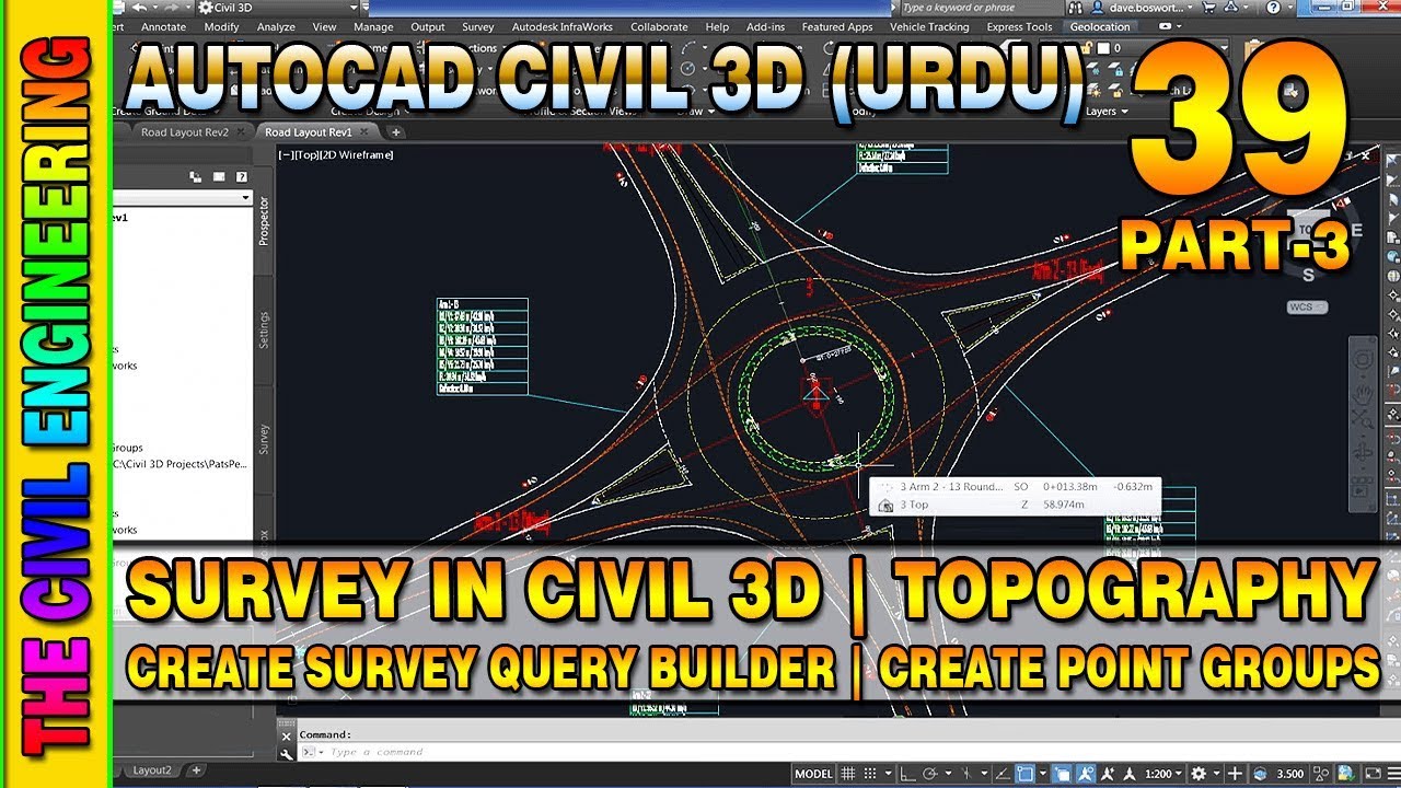 Video thumbnail for Survey in Civil 3D | Part 3/3 | Create Survey Query Builder | Point Groups in Civil 3D | L-39