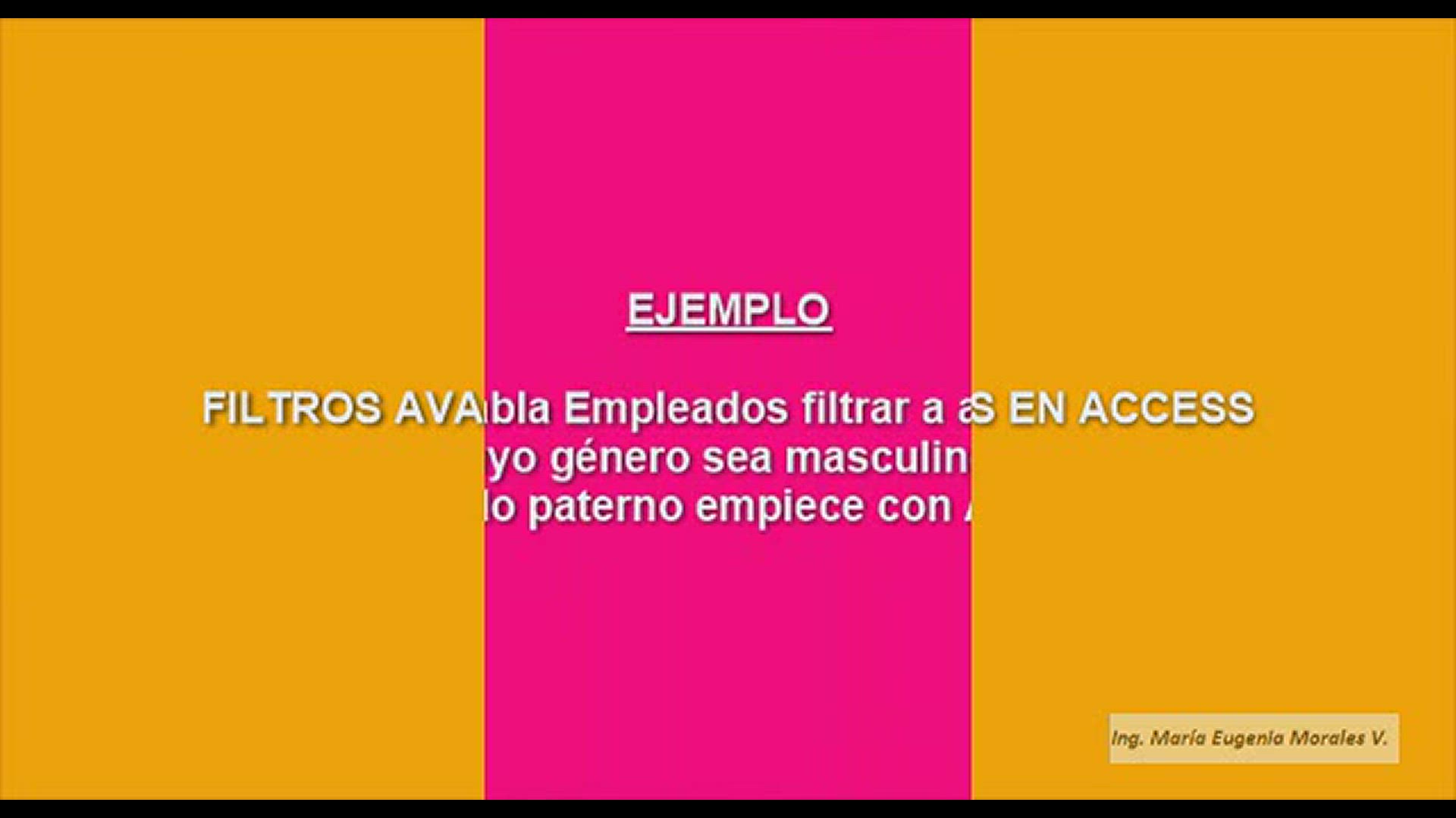 'Video thumbnail for Filtros Avanzados en Access'