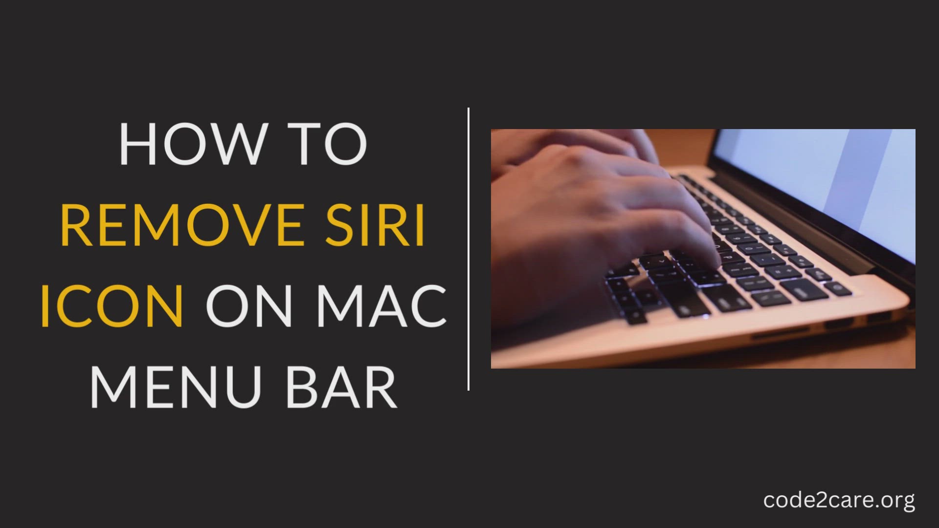 'Video thumbnail for How to remove Siri Icon from Mac Menu Bar (Ventura)'