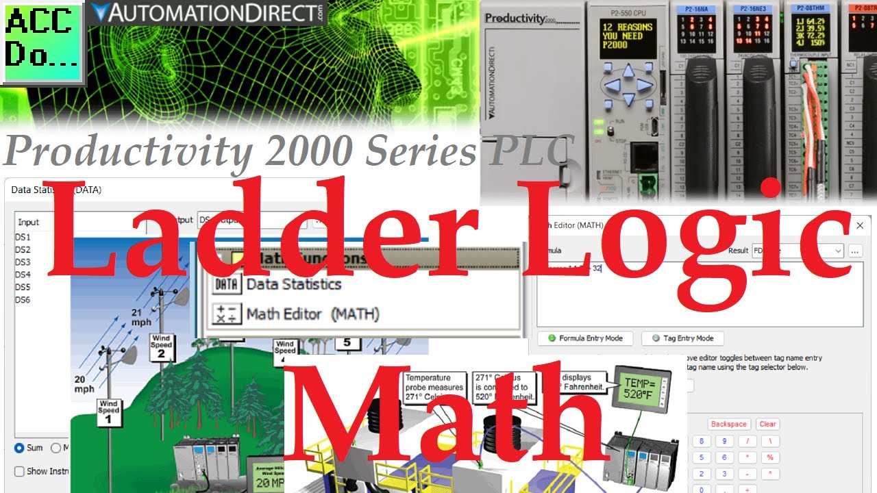 'Video thumbnail for Productivity 2000 PLC Ladder Logic Math'