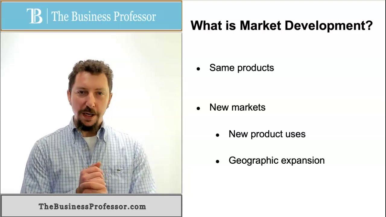 Video thumbnail for What is Market Development?
