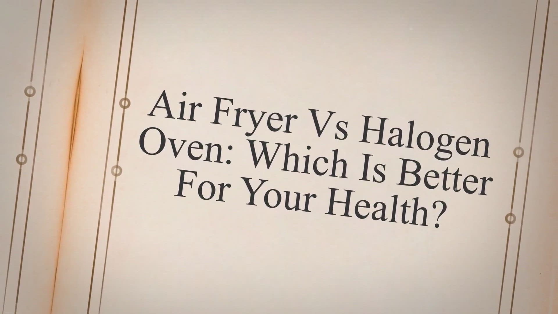Video thumbnail for Air Fryer Vs Halogen Oven: Which Is Better For Your Health?