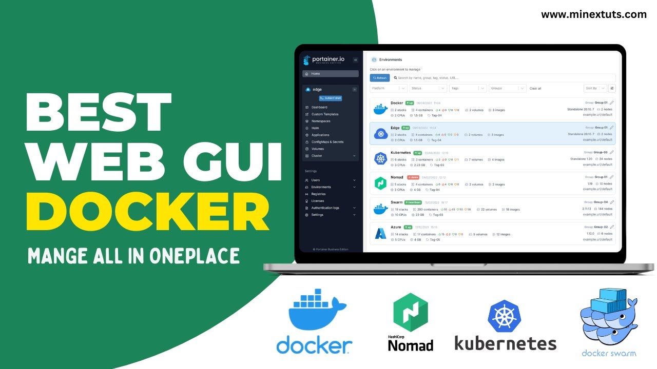 'Video thumbnail for Discover the Best Web GUI for Docker: Easily Manage Your Containers with Portainer'