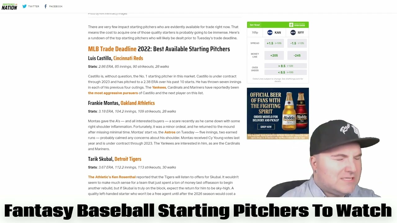 Video thumbnail for Fantasy Factory: The four starting pitchers to trade for before the MLB trade deadline