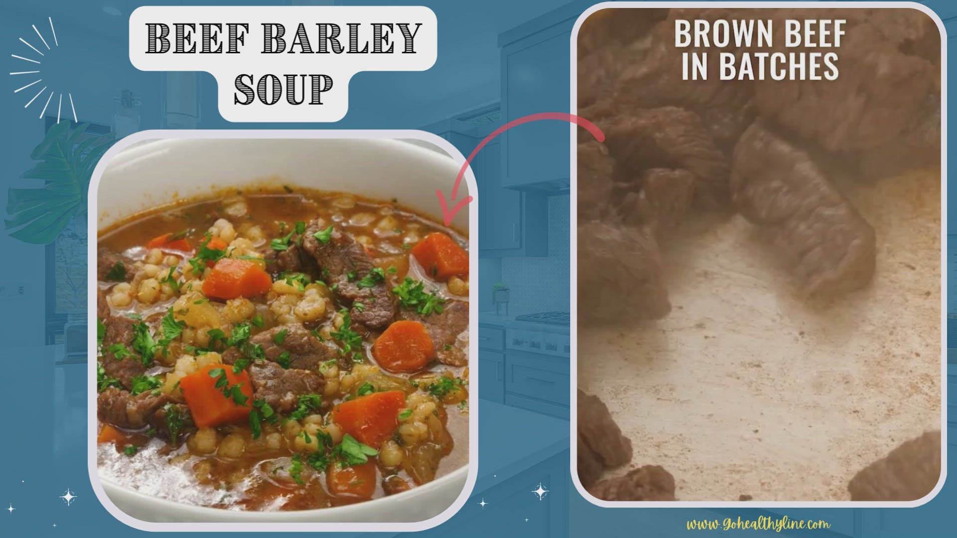 Video thumbnail for Beef Barley Soup