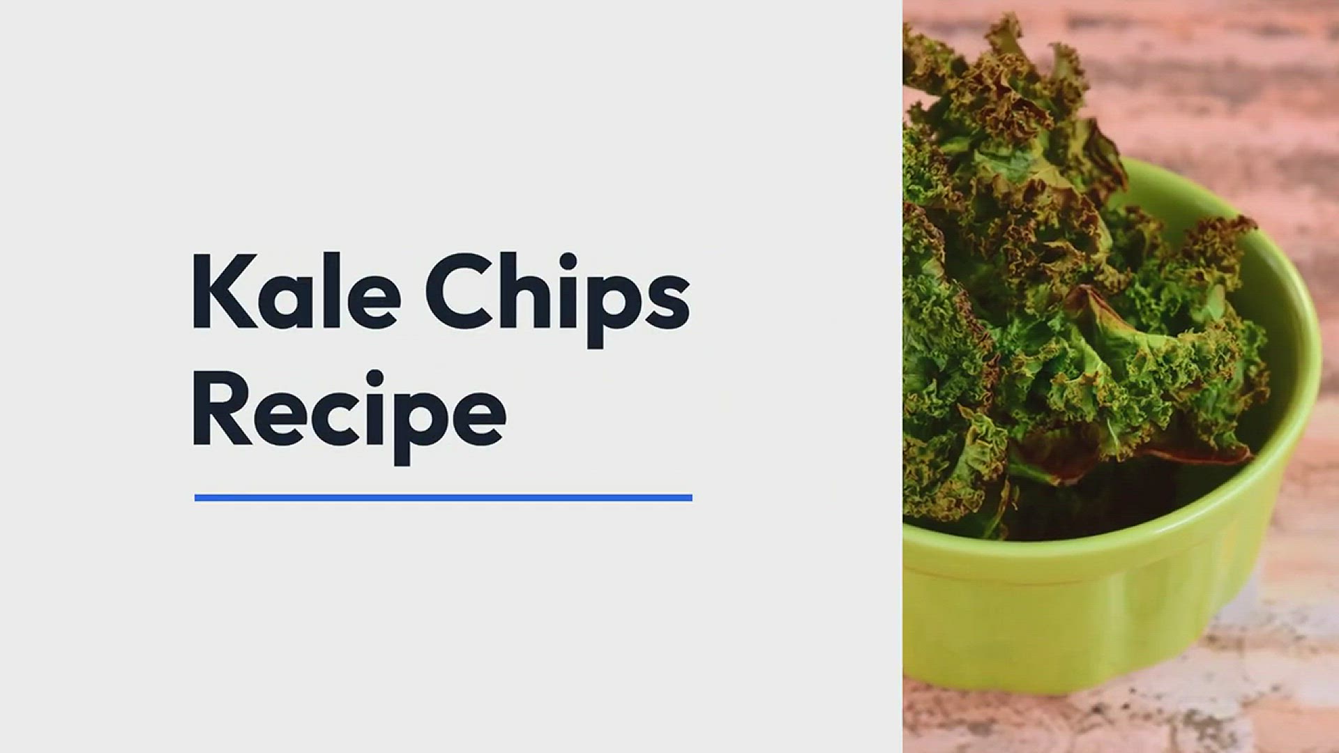 Video thumbnail for Kale Chips Recipe - How To Make Kale Chips At Home