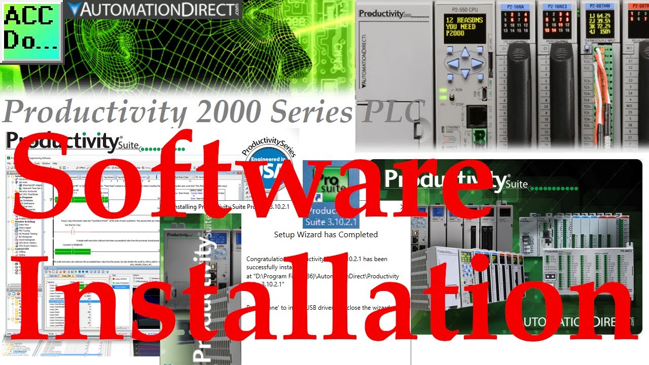 'Video thumbnail for Productivity 2000 Series PLC Software Installation'