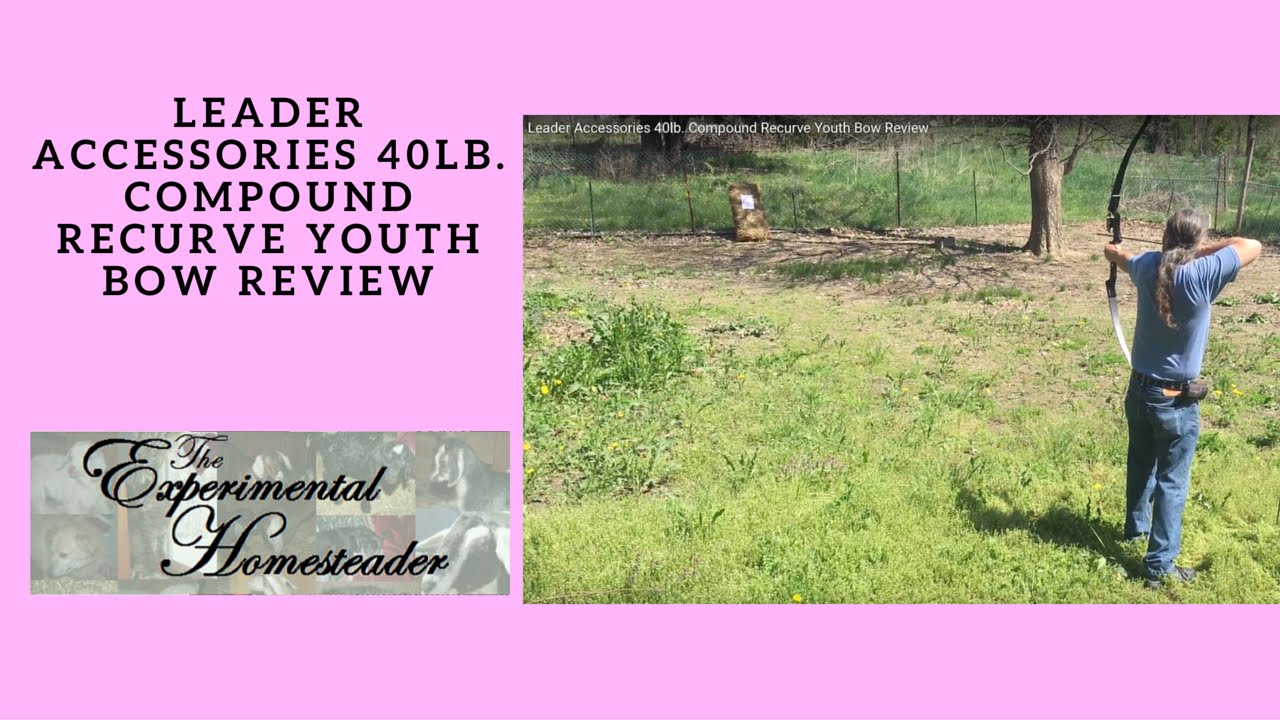 Video thumbnail for Leader Accessories 40lb. Compound Recurve Youth Bow Review