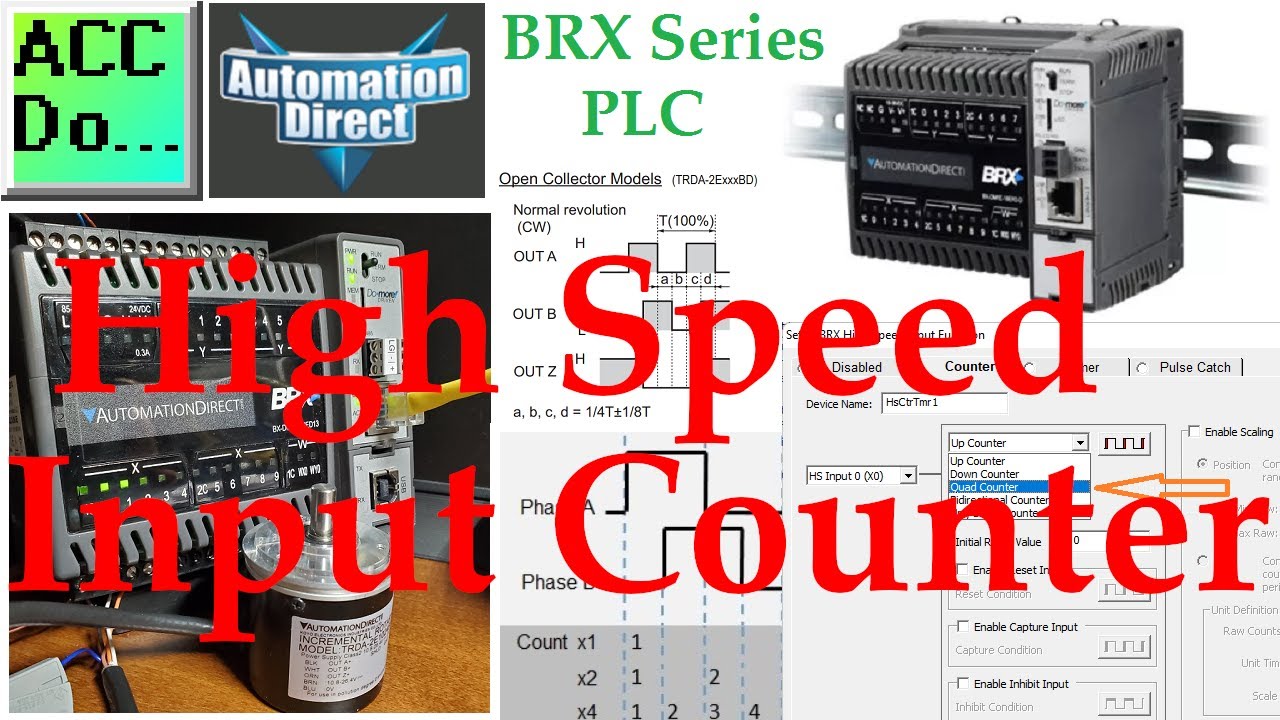 'Video thumbnail for BRX Do-More PLC High-Speed Input Counter'