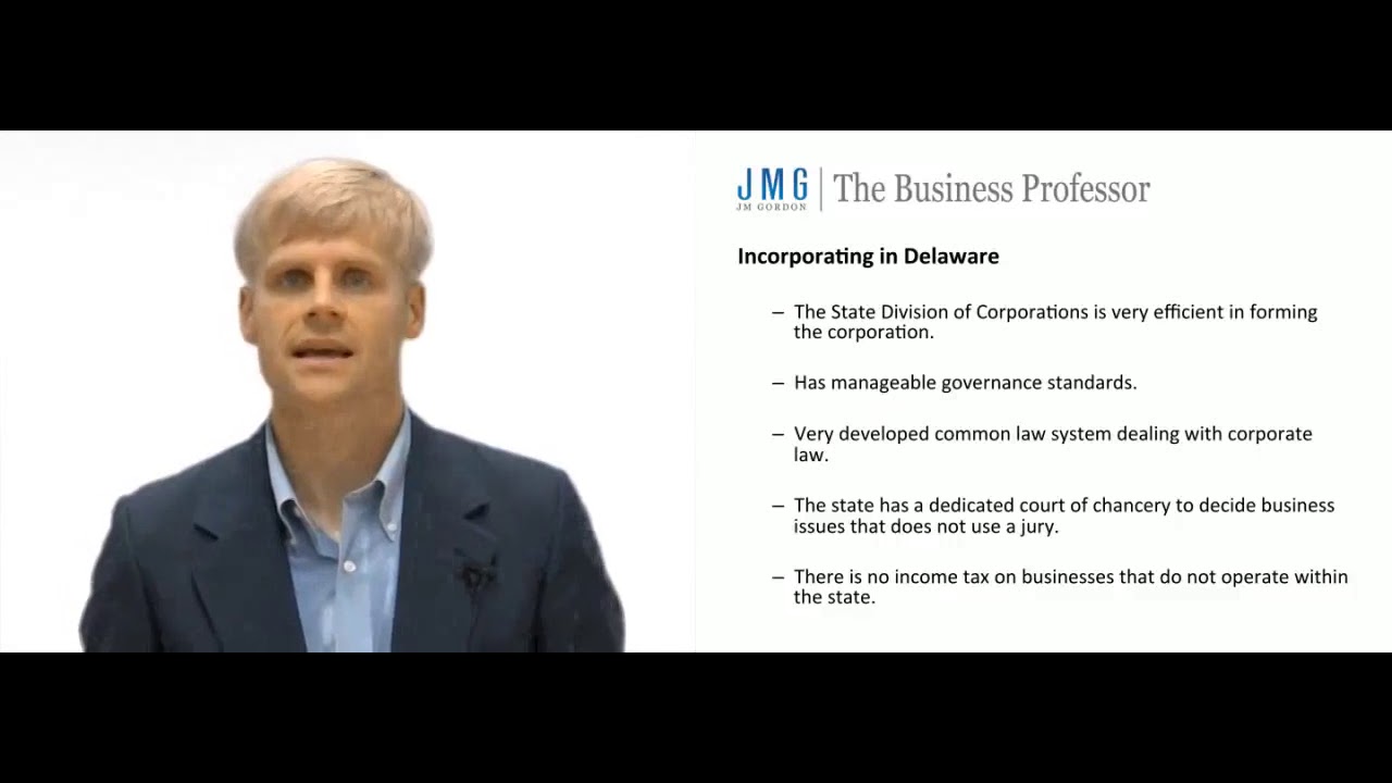 'Video thumbnail for Incorporating in Delaware'