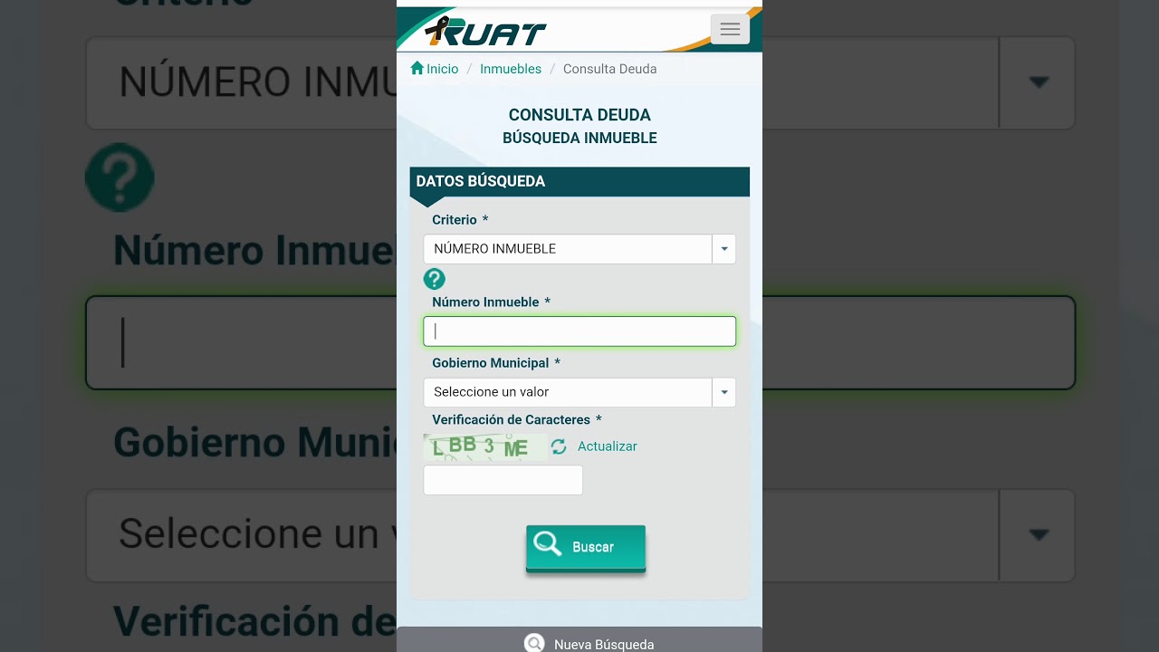 Video thumbnail for Pasos: ¿Cómo saber cuánto debo por impuestos de inmueble en Bolivia? Página web RUAT