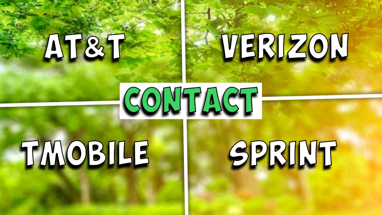 Video thumbnail for How To Contact Your Cellular Carrier (AT&T, Verizon, TMobile & Sprint)