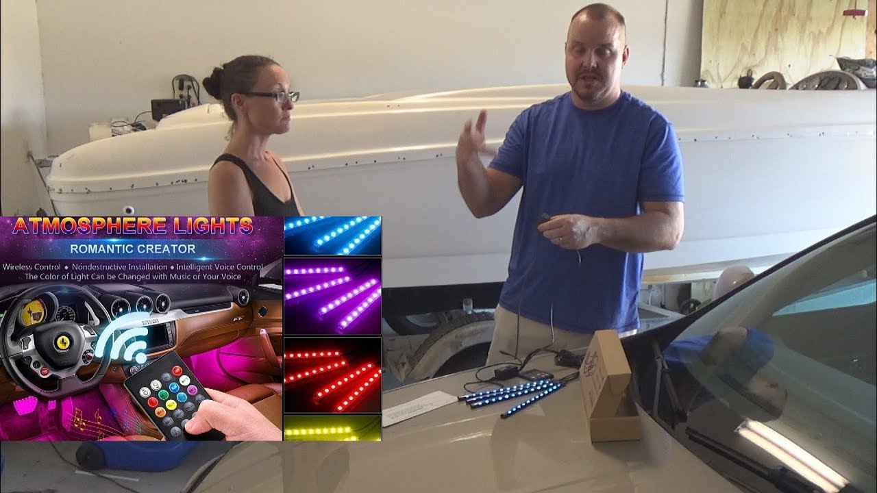 Video thumbnail for Review || LED CAR Strip Lights, Car Glow Interior From Atmosphere