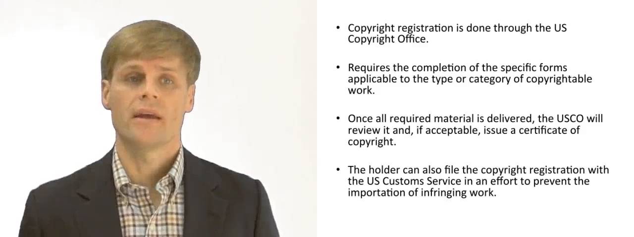 'Video thumbnail for Process for Registering a Copyright'