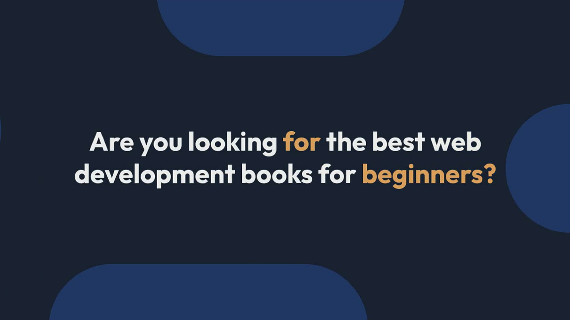 'Video thumbnail for 20+ Best Web Development Books For Beginners (In 2023)'