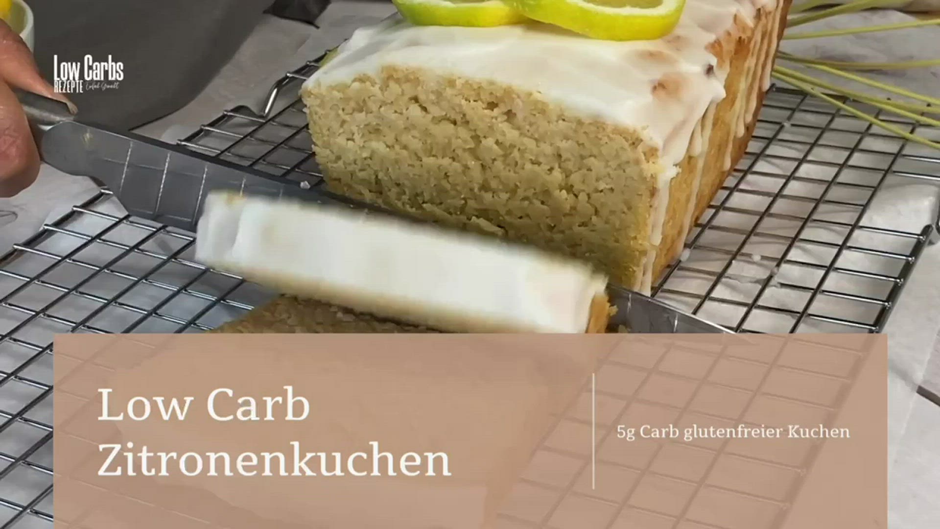 Video thumbnail for Zitronenkuchen – 5g Carb glutenfreier Kuchen