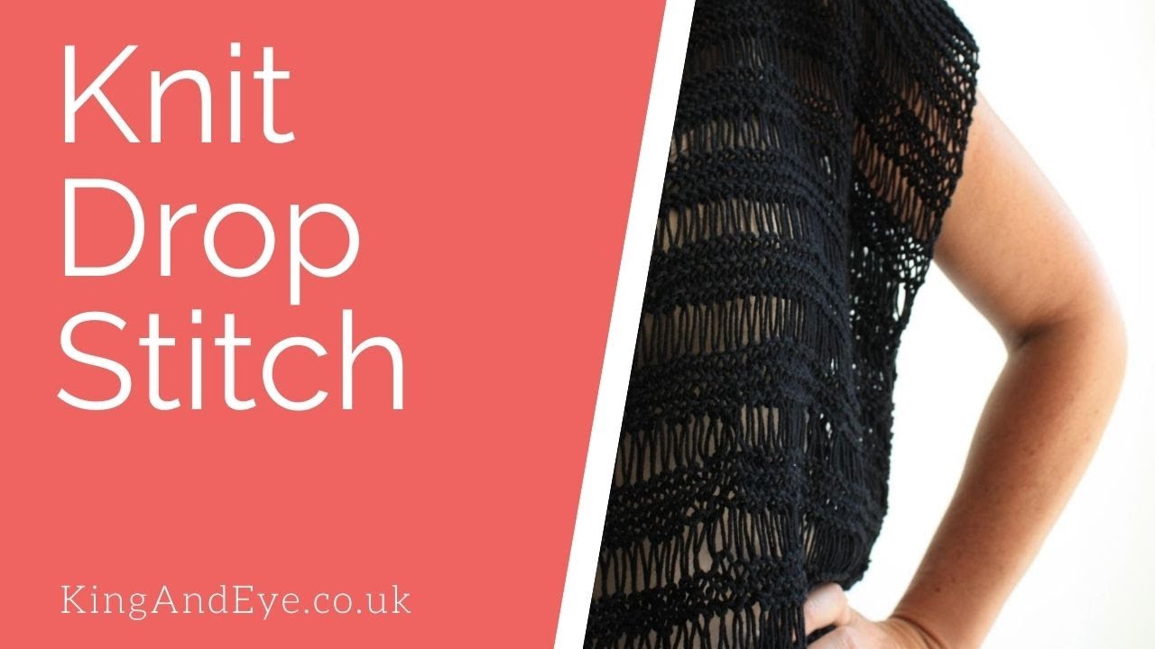 Video thumbnail for How To Knit Drop Stitch or Elongated Knit Stitch