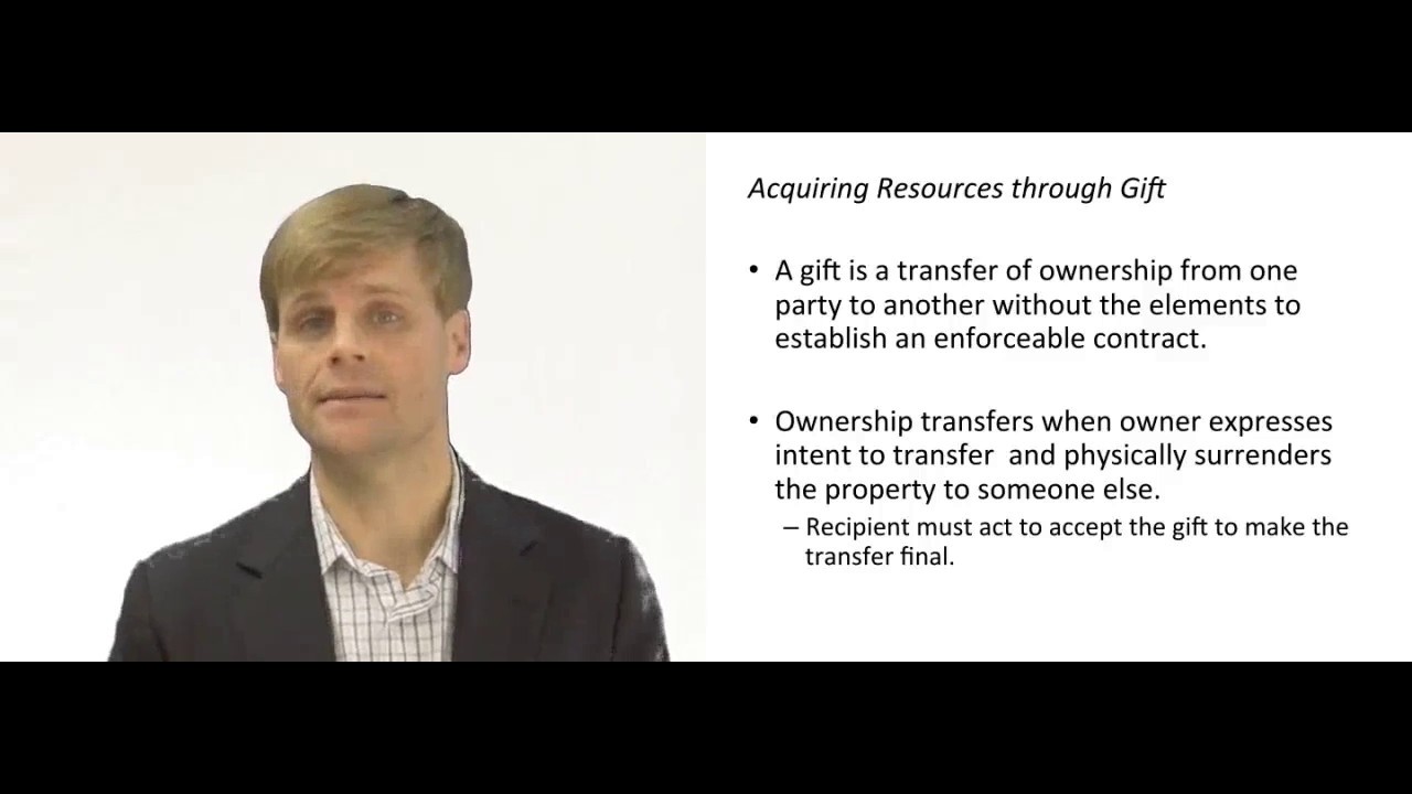 'Video thumbnail for Acquiring Ownership Rights Through Gift'