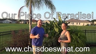 Video thumbnail for 2 Year Update - Tropical Backyard Makeover of our Florida Backyard by Canterbury Farms Nursery!!