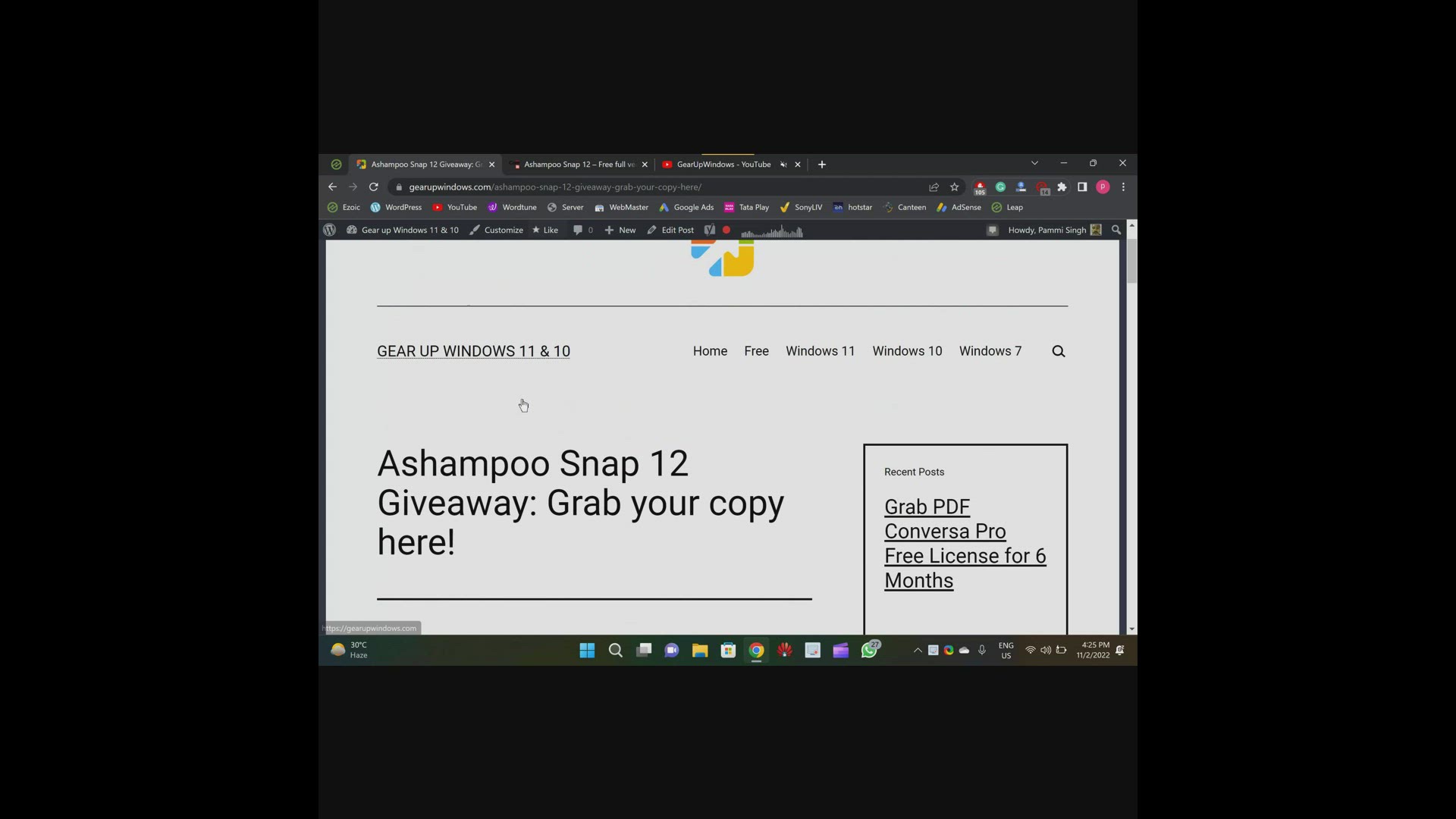 'Video thumbnail for Ashampoo Snap 12 Giveaway: Grab your copy here!'