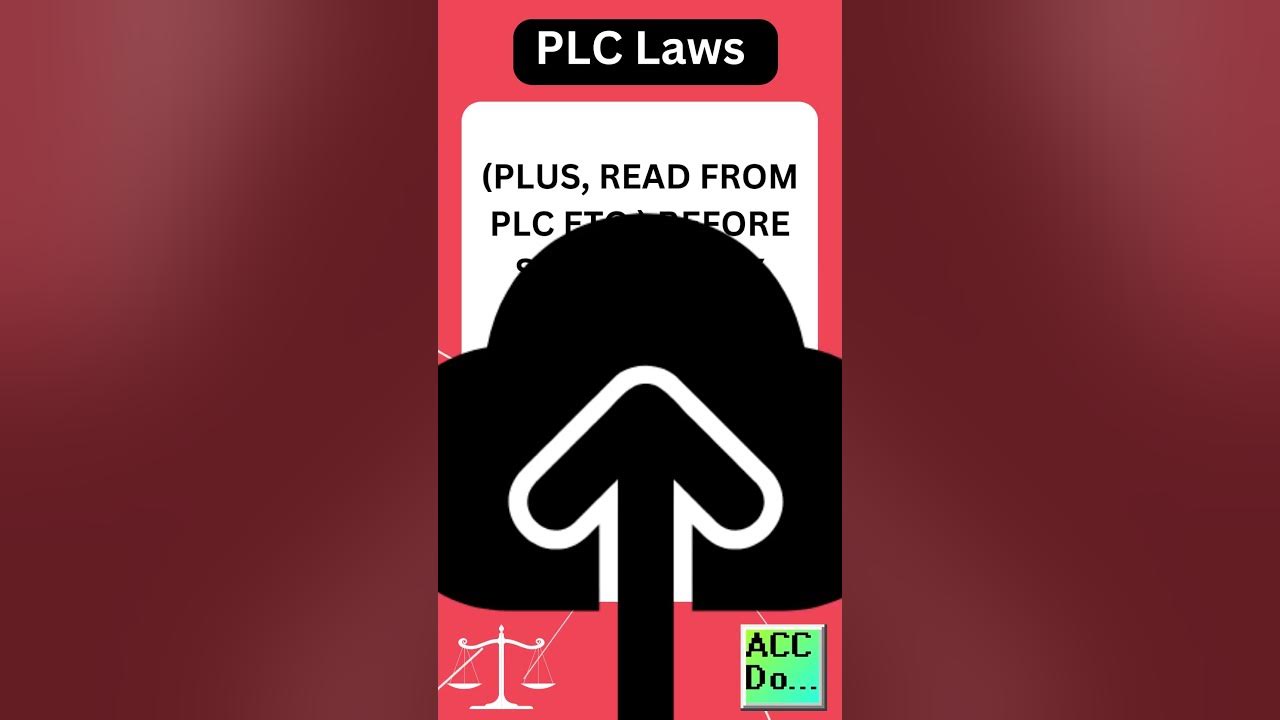 'Video thumbnail for PLC Laws #6 - ALWAYS HAVE ALL POSSIBLE BACKUP FILES'