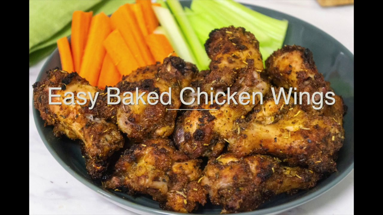'Video thumbnail for Easy Baked Chicken Wings'