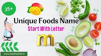 Video thumbnail for 50 Unique Food names start with A that you don't know- Foods that start with letter M