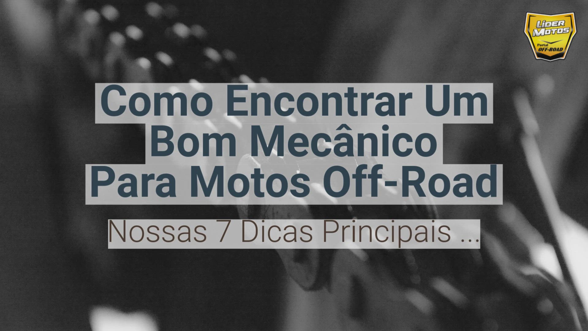 Video thumbnail for Como Encontrar Um Bom Mecânico Para Motos Off-Road