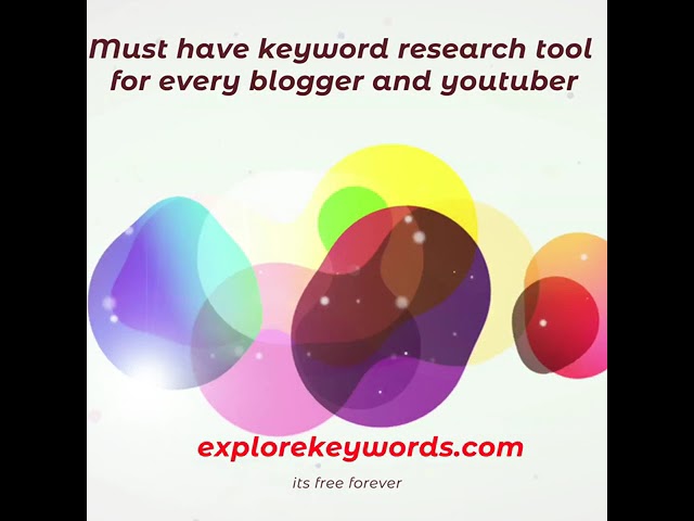 Video thumbnail for Free Keyword Research tool