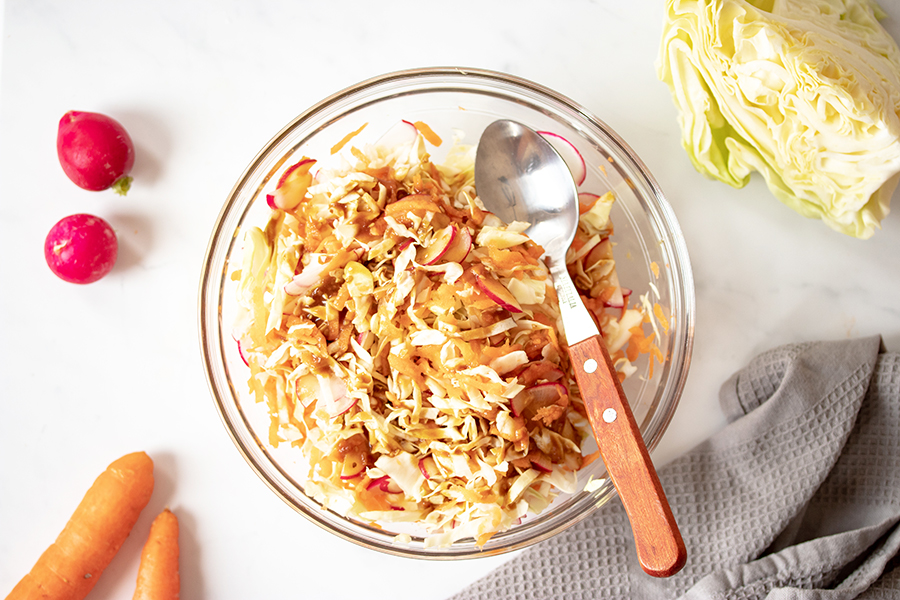 'Video thumbnail for Teriyaki Cabbage Salad'