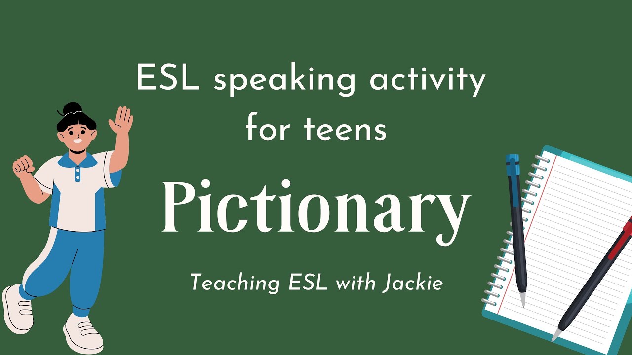 'Video thumbnail for An English Speaking activity for teens: Pictionary | A fun ESL/EFL game for the classroom'