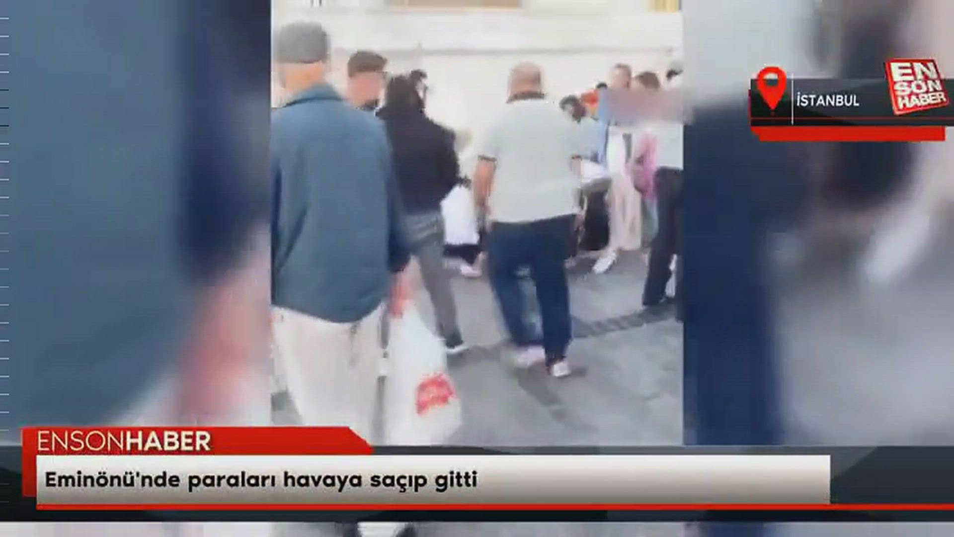 Video thumbnail for شاهد تركي يرمي كيسا من الاموال في الهواء والمواطنون يهجمون عليها وموقف انساني يحصل في النهاية (فيديو)