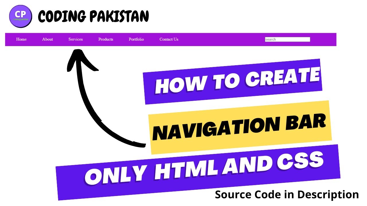 'Video thumbnail for How to Create Menu Bar Using HTML and CSS only.  #CodingPakistan #codewithharry'