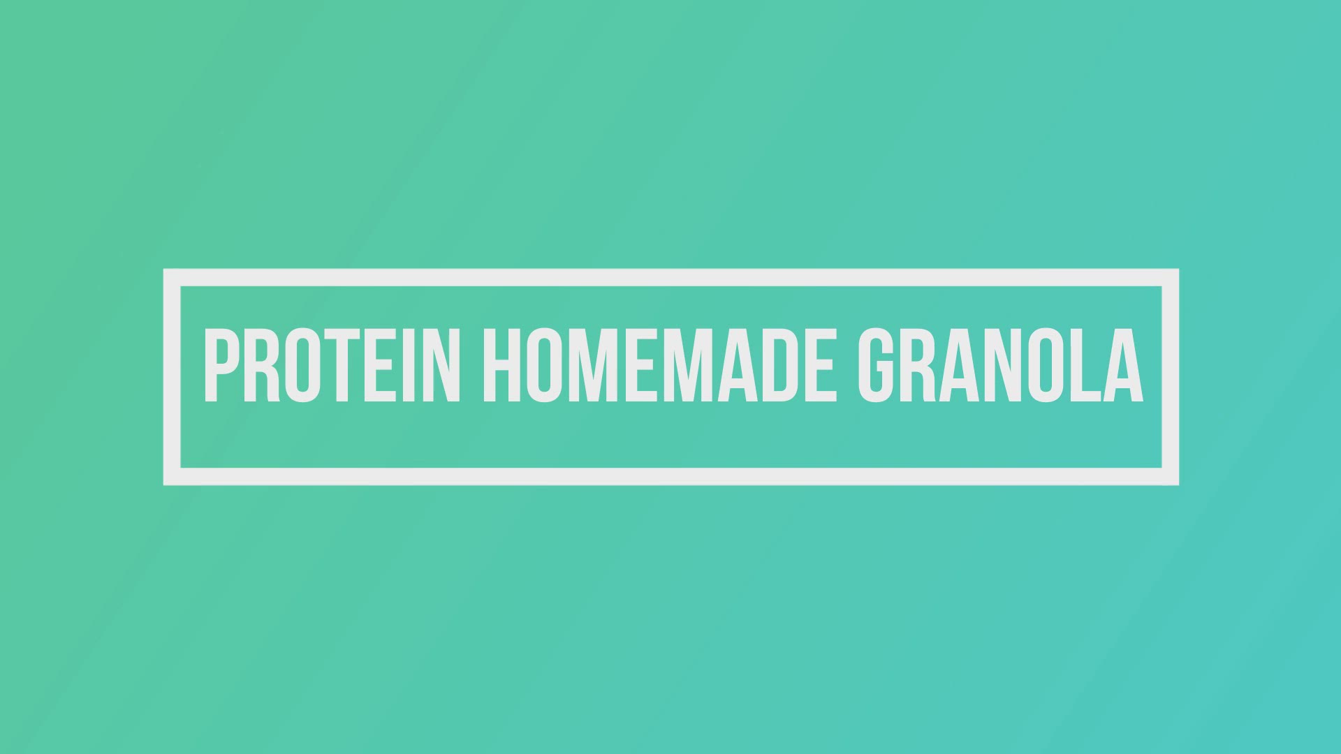 Video thumbnail for Protein Homemade Granola