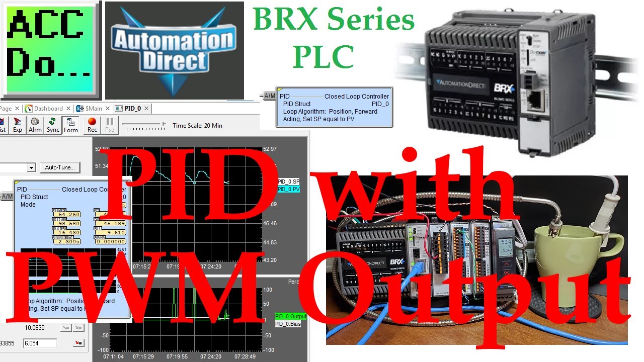 'Video thumbnail for BRX (Do-More) PLC PID with PWM Output'