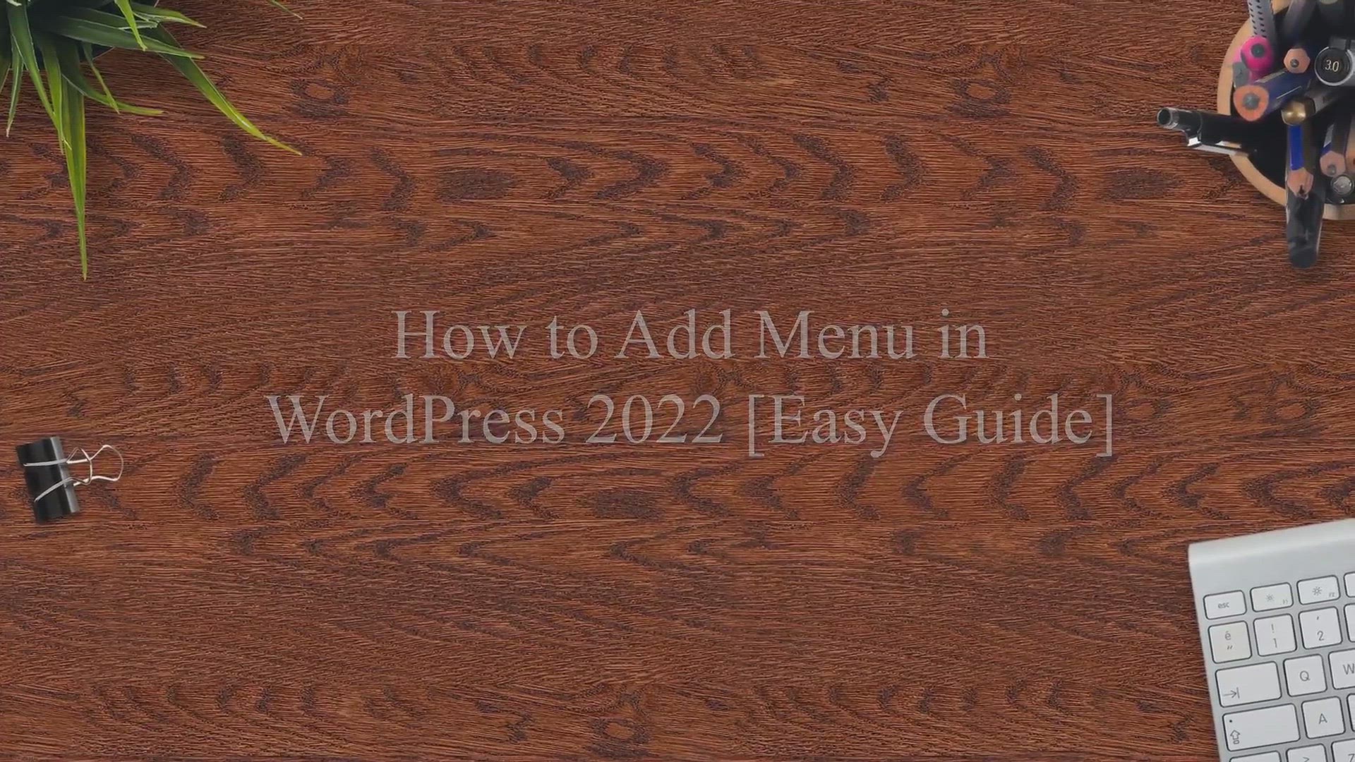 Video thumbnail for How to Add Menu in WordPress 2022 [Easy Guide]